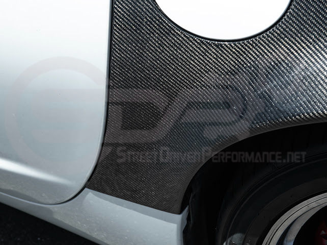 Factory style carbon fiber front and rear widebody fenders for 1997-2004 Chevrolet Corvette C5 hatchback by Street Driven Performance