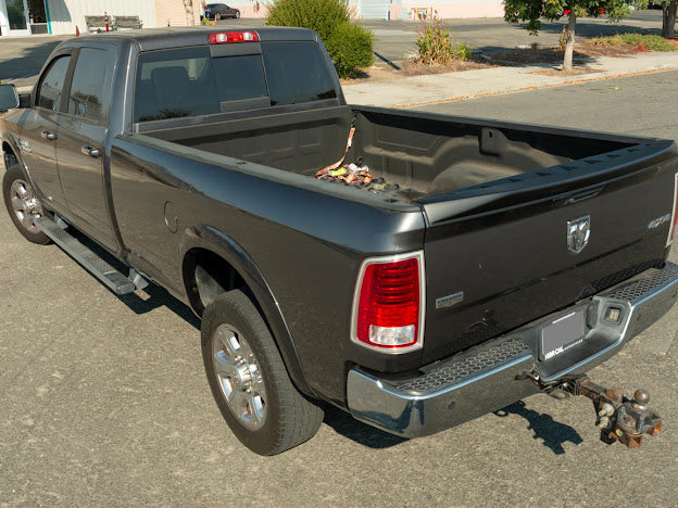 2009-2018 RAM 1500, 2500, 3500 | Street Series Style ABS Plastic Matte Black Rear Tailgate Wing Spoiler