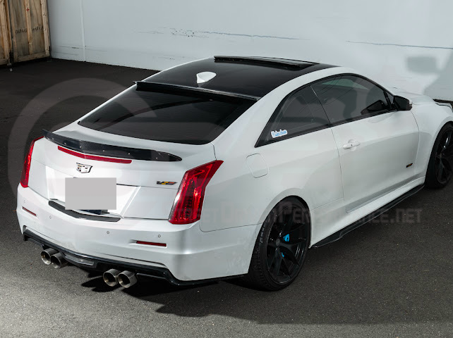 2013-2018 Cadillac ATS ATS-V Coupe | Carbon Fiber Rear Roof Top Window Spoiler Wing