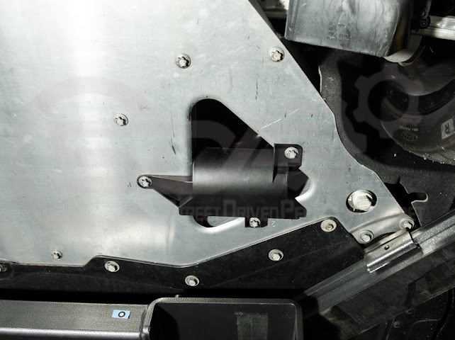 Pair of Chevrolet Corvette C8 underbody air deflector cooling duct scoops, exterior trim by Street Driven Performance.