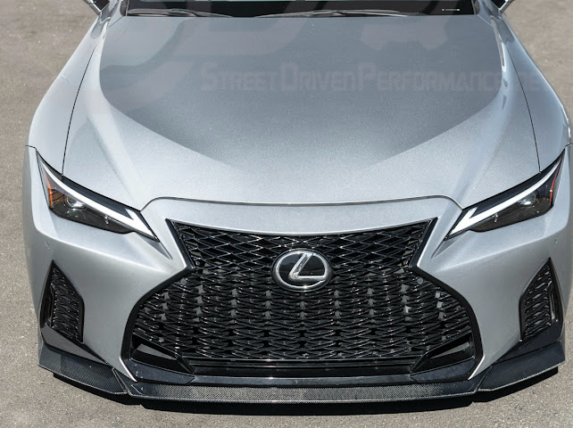 2021-UP LEXUS IS300, IS350, IS500 | JDM NOVEL STYLE CARBON FIBER FRONT BUMPER LIP SPLITTER GROUND EFFECTS