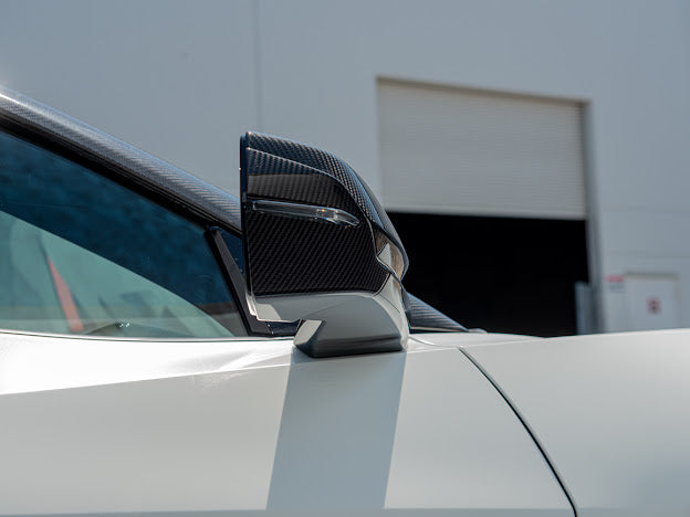 2020+ CORVETTE C8 | CARBON FIBER UPPPER AND / OR LOWER MIRROR COVERS