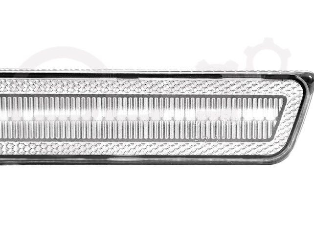 2015-2023 Dodge Challenger | Rear Bumper Side Marker Lens w/ Red LED Reflector Light Pair (Clear / Red / Smoke)