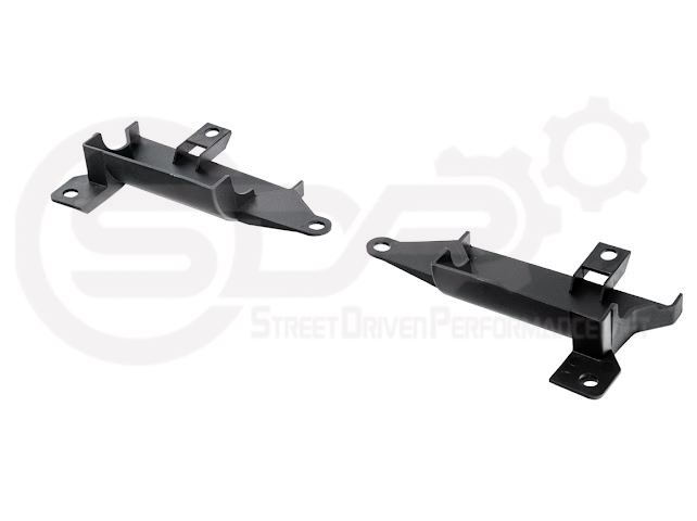 Pair of Chevrolet Corvette C8 underbody air deflector cooling duct scoops by Street Driven Performance, exterior trim accessories.