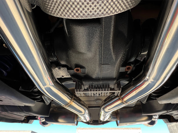 2020-PRESENT TOYOTA GR SUPRA A90 A91 | NON RESONATED CAT BACK EXHAUST WITH BURNT BLUE TIPS