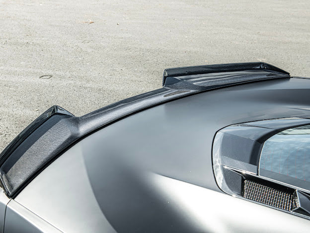2023-Up CORVETTE C8 Z06 / E-RAY | CARBON FIBER REAR SPOILER WICKER BILL EXTENSION