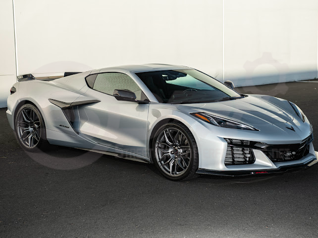 2023-Up Corvette C8 Z06 & E-Ray | Aluminum Black Rear Side Intake Mesh Grille Inserts Pair