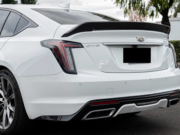2020-Present Cadillac CT5 Sport / CT5-V / CT5-V Blackwing | Blackwing Style CARBON FIBER Rear Trunk Spoiler Wing