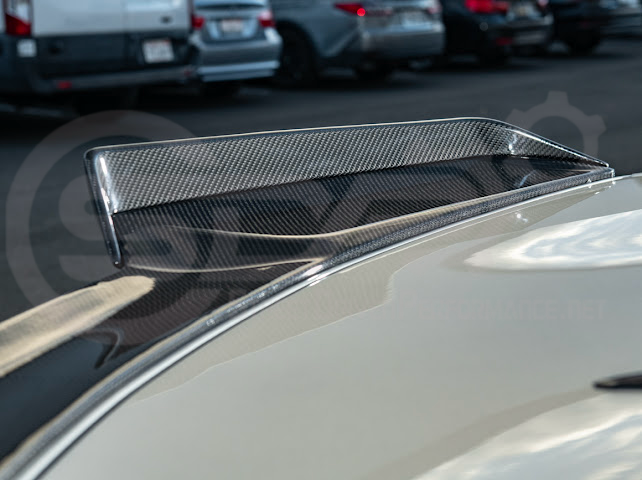 2023-Up CORVETTE C8 Z06 / E-RAY / ZR1 | Z06 FACTORY STYLE CARBON FIBER REAR SPOILER WING WITH 1.5 INCH EXTENDED WICKERBILL WINGLETS