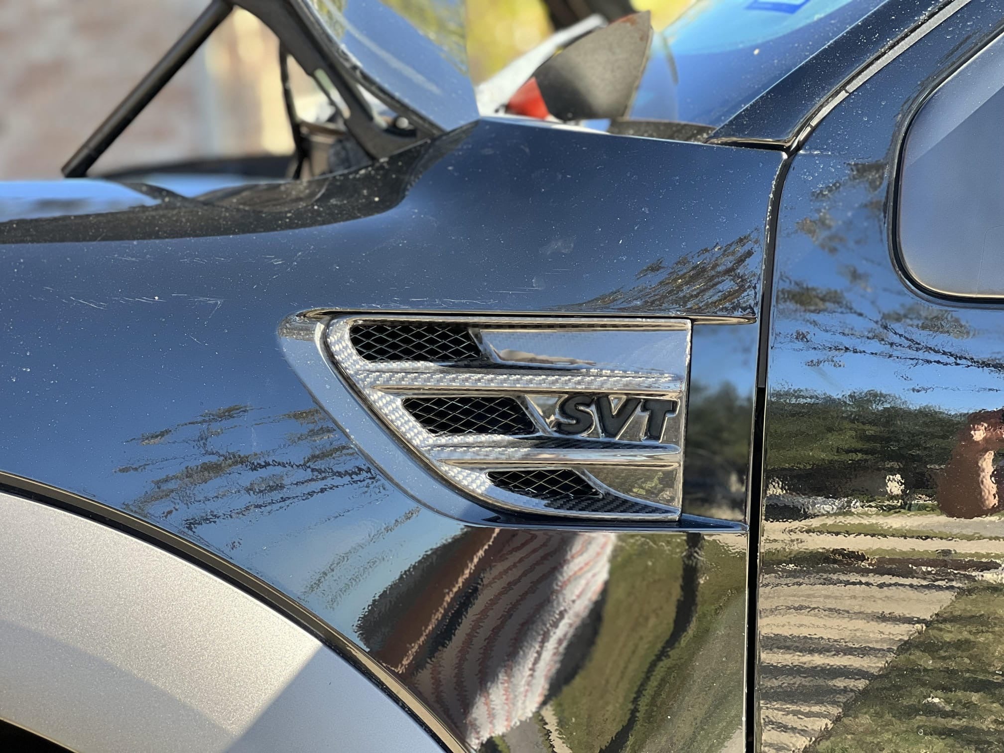 2009-2014 Ford F-150 Raptor SVT | SDP Package Carbon Fiber Side Fender Vents Trim Replacement (Pair)