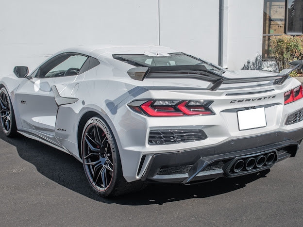 2020+ CORVETTE C8 Z06 | CARBON FIBER HIGH WING SPOILER *ADD-ON* WICKERBILL PAIR
