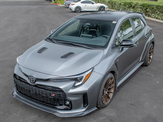 2023-UP TOYOTA GR COROLLA |FACTORY STYLE CARBON FIBER FRONT BULGE HOOD VENTS REPLACEMENT