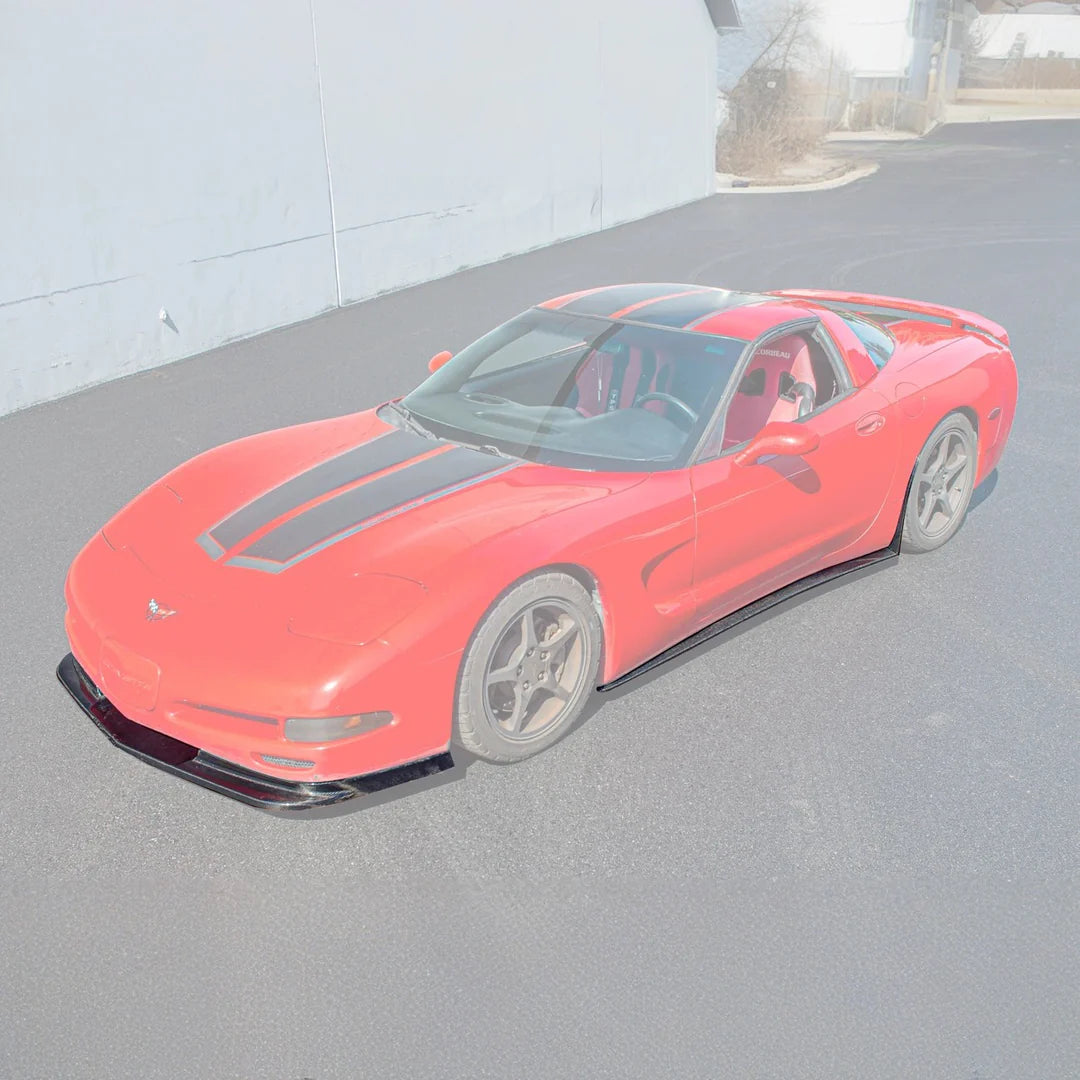 1997-2004 CORVETTE C5 | SDP PERFORMANCE PACKAGE FRONT LIP SPLITTER & SIDE SKIRTS ROCKER PANEL GROUND EFFECTS AERODYNAMIC KIT