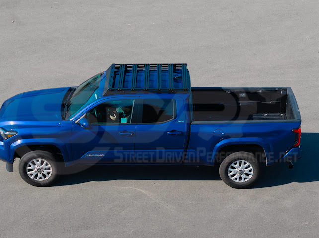 2016-2023 Toyota Tacoma | Extreme Off-Road Version 2 Carbon Steel Black Top Roof Rack Cargo Luggage Carrier