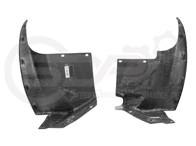 2005-2013 Corvette C6 Widebody | Carbon Fiber Front Fender Rear Splash Shield Pair