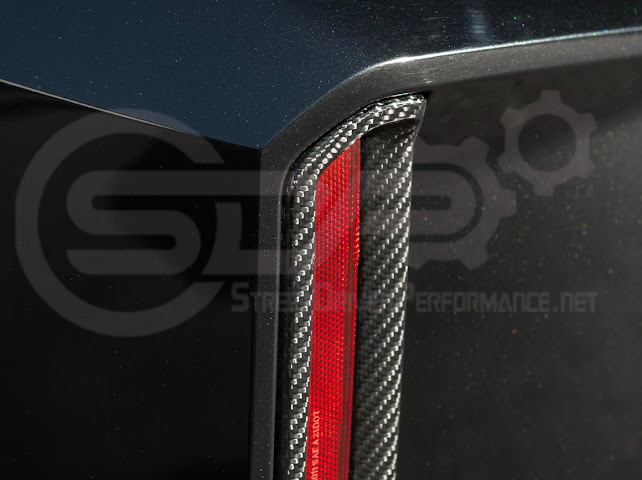2023-UP BMW G87 M2 | FACTORY STYLE CARBON FIBER REPLACEMENT REAR BUMPER REFLECTOR TRIM PAIR