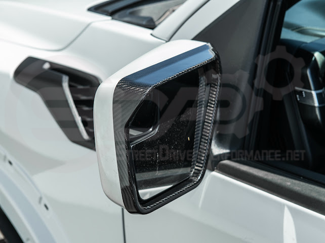 2021-UP FORD F-150 | CARBON FIBER FACTORY STYLE SIDE MIRROR FRAMES PAIR