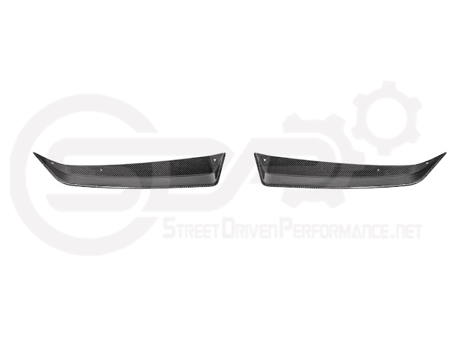 2023-Up CORVETTE C8 Z06 / E-RAY / ZR1 | CARBON FIBER 1.5 INCH EXTENDED REAR SPOILER WING WICKER BILL WINGLETS PAIR