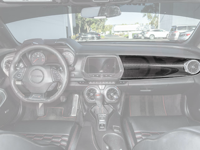 2016-2024 Chevrolet Camaro 6th Gen | Factory Style Carbon Fiber Dashboard Passenger Side Instrument Panel Cover Replacement