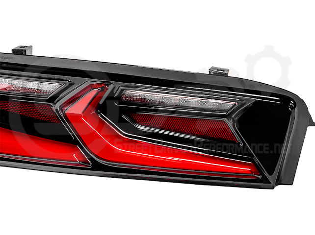 2016-2018 Chevrolet Camaro | C8 Style Sequential Signal LED Rear Taillights Pair (Clear / Red / Smoke Lens)