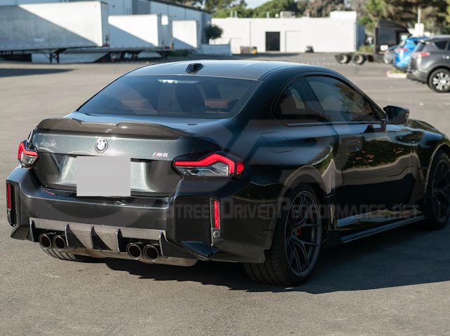 2023-UP BMW G87 M2 | FACTORY STYLE CARBON FIBER REPLACEMENT REAR BUMPER REFLECTOR TRIM PAIR