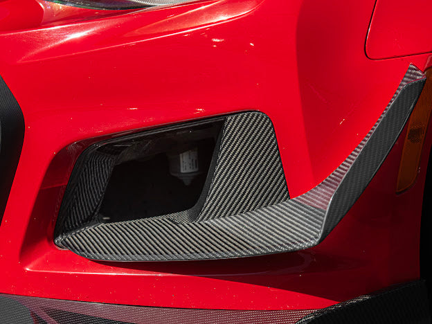 2017-UP CAMARO ZL1 1LE FRONT AIR DUCT BEZELS & CANARDS DIVE PLANES
