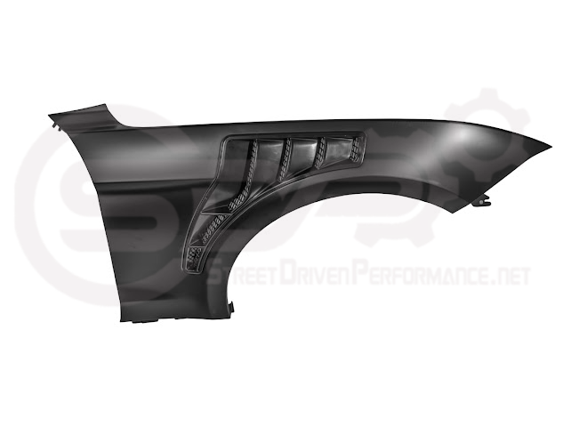 2018-2023 FORD MUSTANG GT500 KR STYLE FRONT SIDE VENTED FENDERS PAIR