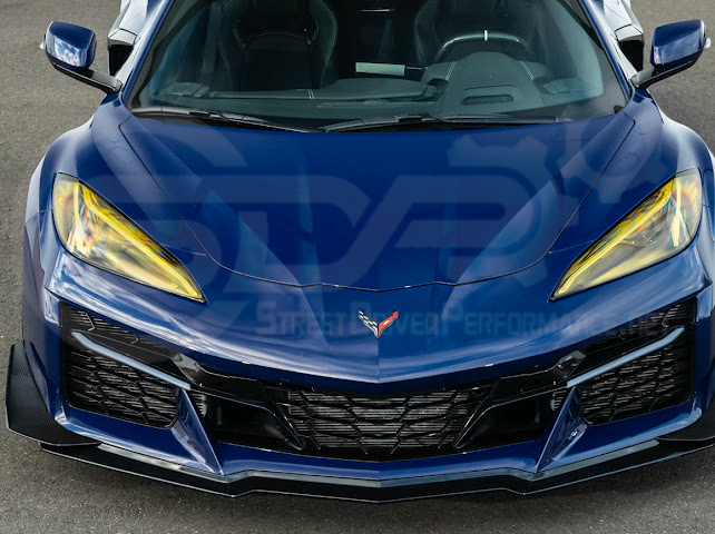 2023-UP CORVETTE C8 Z06, E-RAY, ZR1 | Z07 PERFORMANCE PACKAGE CARBON FIBER FRONT BUMPER SIDE CANARDS DRIVE PLANES PAIR