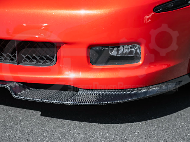 2005-2013 C6 Corvette - 427 /Grand Sport / Z06 / ZR1 | ZRA1 Style Front Splitter Lip Ground Effects (Carbon Fiber or Primer Black)