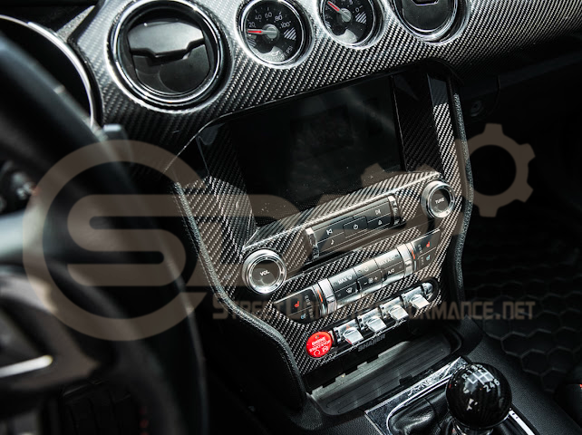2015-2023 S550 | FORD MUSTANG CARBON FIBER CENTER CONSOLE CONTROL PANEL TRIM COVER