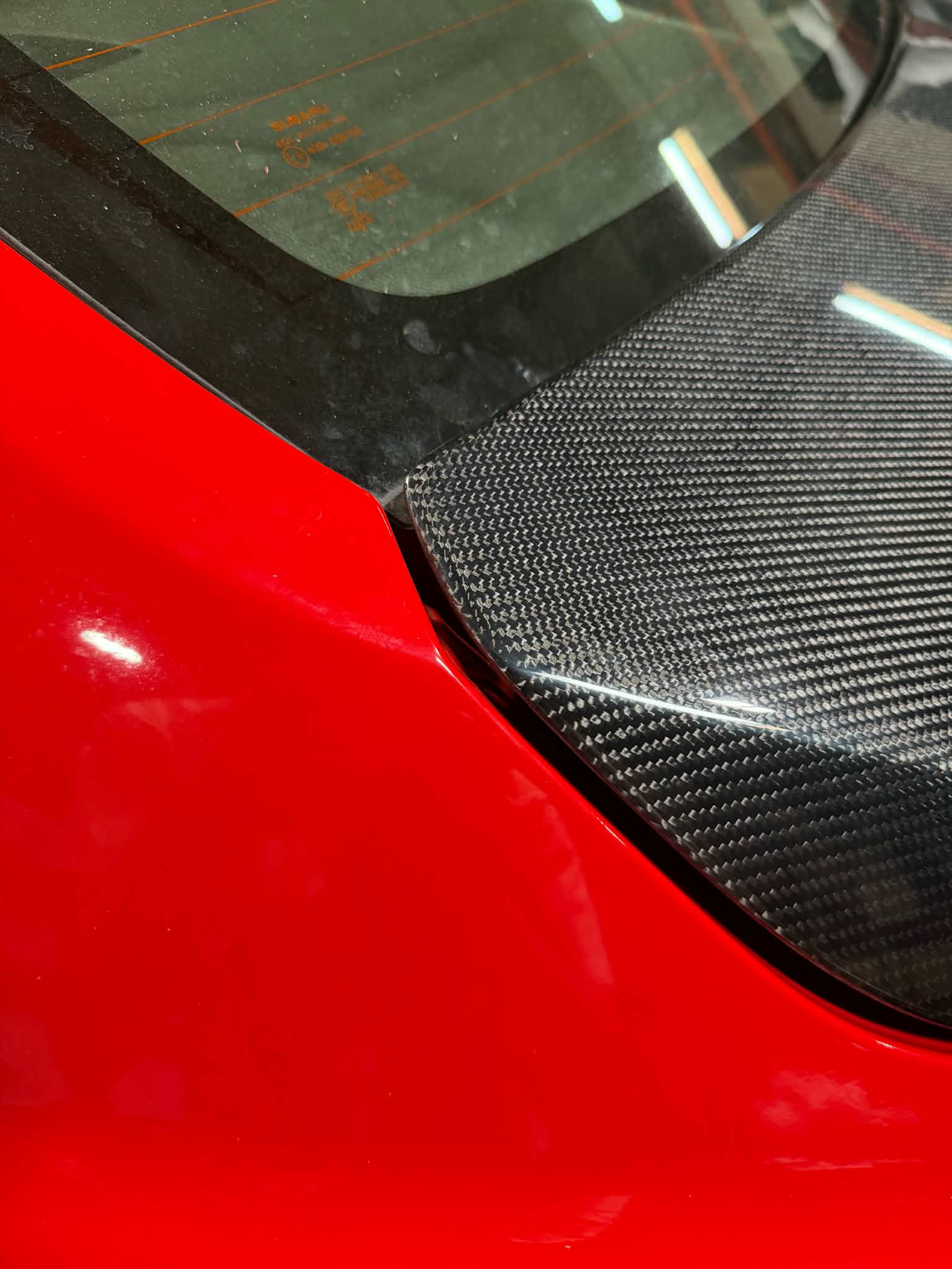 *BLEMISHED / DISCOUNTED *2022-PRESENT SUBARU WRX STI |  CARBON FIBER REAR TRUNK LID WITH INTEGRATED SPOILER WING