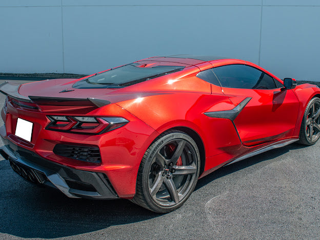 2020-UP CHEVROLET CORVETTE C8 Z06 |CARBON FIBER SIDE SKIRTS ROCKER PANELS GROUND EFFECTS
