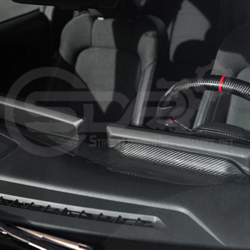 2024-UP FORD MUSTANG S650 | INTERIOR DRY CARBON FIBER DASHBOARD TRIM PANEL