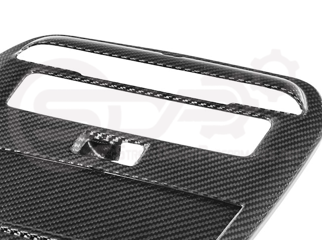 2021-Up Ford F-150 | Dry Carbon Fiber Overhead Console Front Map Lamp Frame Panel