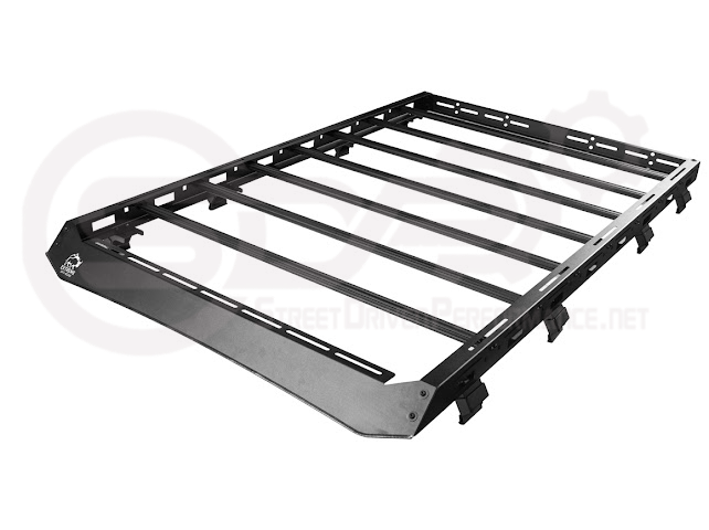 2018-UP JEEP WRANGLER JL & 2020-PRESENT JEEP GLADIATOR JT | CARBON STEEL BLACK TOP ROOF CARGO RACK (FULL & HALF LENGTH)