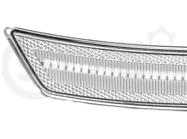 2016-2024 Chevrolet Camaro | Front Bumper Side Marker Lens w/ Amber LED Reflector Light Pair (Clear / Amber / Smoke)