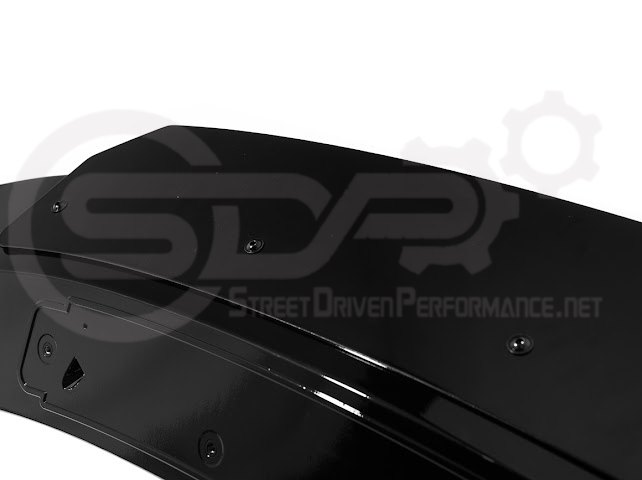 Dodge Charger SRT Hellcat Redeye style rear trunk wing spoiler in matte or gloss black, designed for 2015-2023 models.