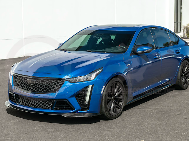 2020-2024 CADILLAC CT5-V BLACKWING SEDAN | FRONT LIP SPLITTER GROUND EFFECTS & WHEEL ARCHES