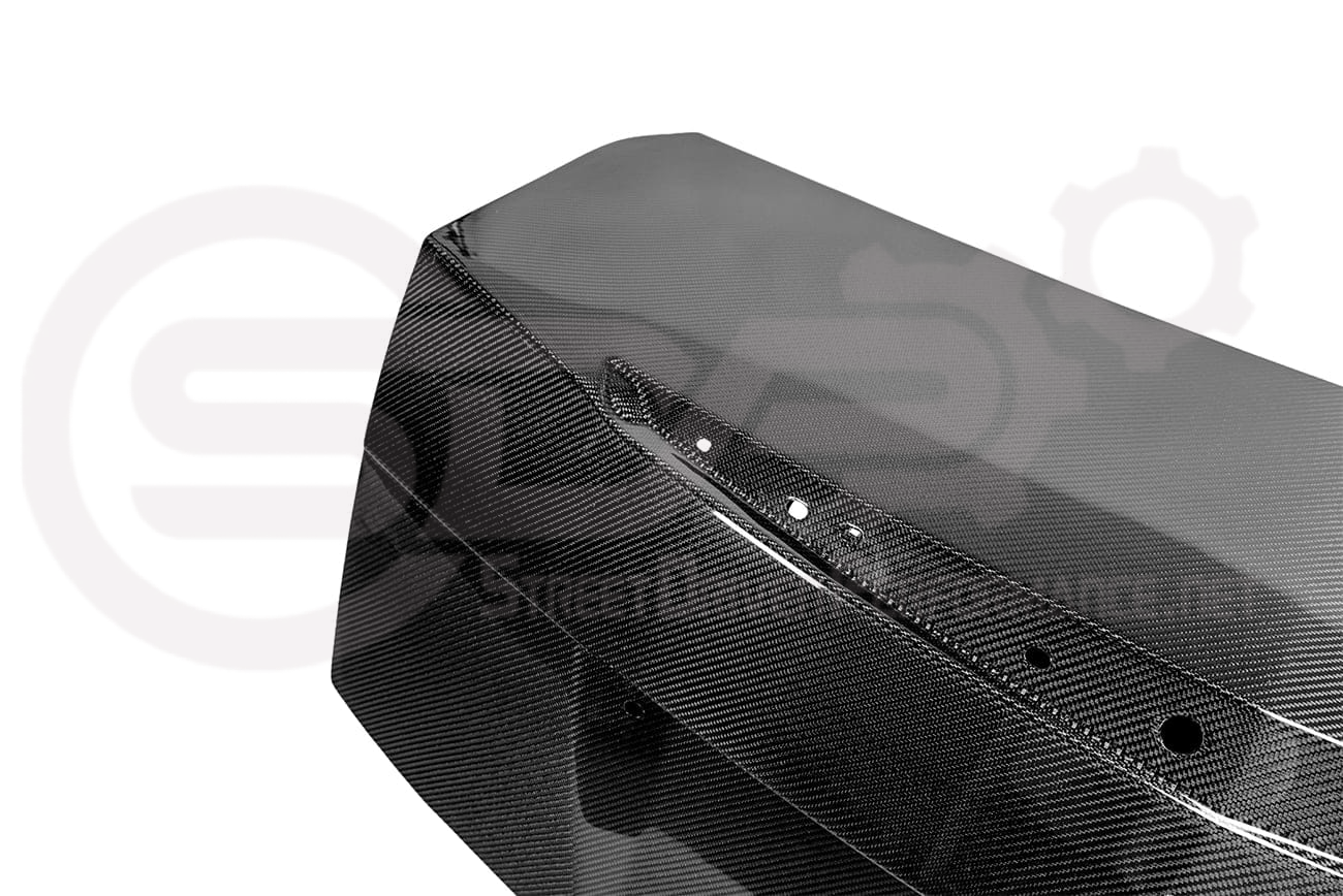 Carbon fiber rear trunk lid replacement for 2009-2015 Cadillac CTS and CTS-V V2 sedan by Street Driven Performance.