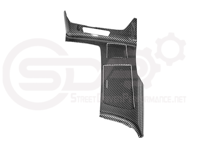 2014-2019 Corvette C7 | Carbon Fiber Center Console Bezel Cup Holder Trim Panel (Fits all Models)
