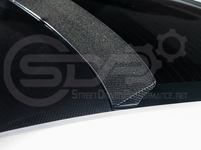 2013-2018 Cadillac ATS ATS-V Coupe | Carbon Fiber Rear Roof Top Window Spoiler Wing