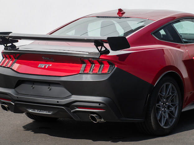 2024-Up Ford Mustang S650 | Factory Style PRIMED BLACK Rear Bumper Cover Replacement