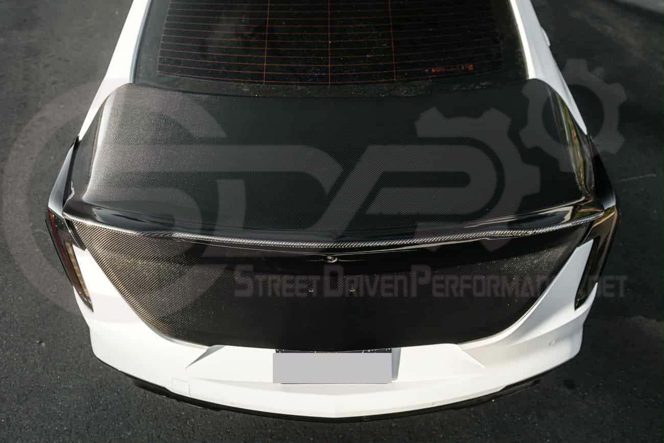 2021-UP CADILLAC CT4, CT4 V, AND CT4-V BLACKWING | BLACKWING STYLE REAR TRUNK LID WITH INTEGRATED SPOILER