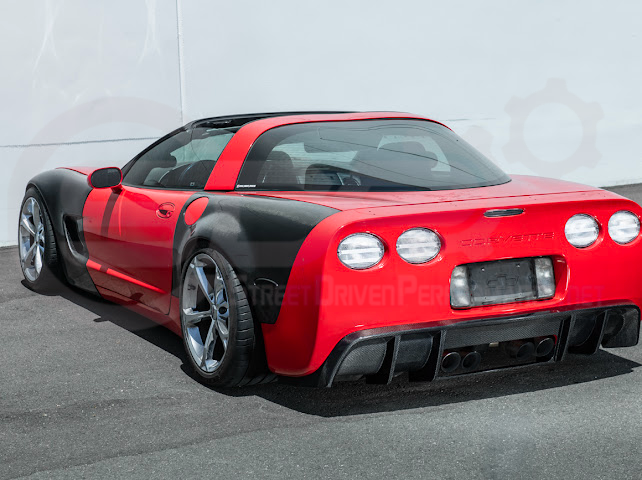 1997-2004 Chevrolet Corvette C5 | SDP Performance style CARBON FIBER Rear Bumper Finned Diffuser