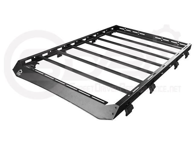 2018-UP JEEP WRANGLER JL & 2020-PRESENT JEEP GLADIATOR JT | CARBON STEEL BLACK TOP ROOF CARGO RACK (FULL & HALF LENGTH)