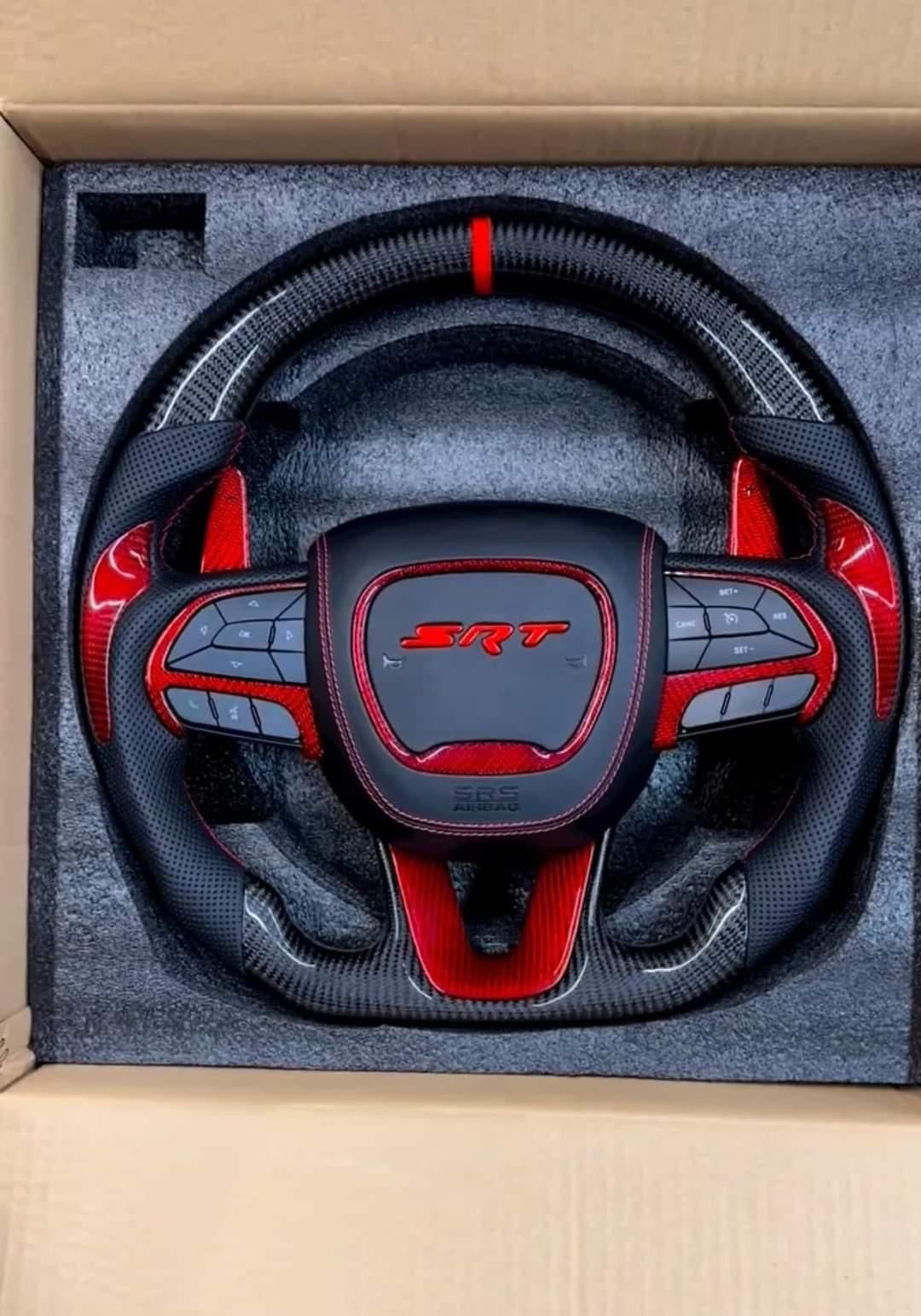 2005 - 2024+ MOPAR Dodge Charger Custom Carbon Fiber Steering Wheel with options
