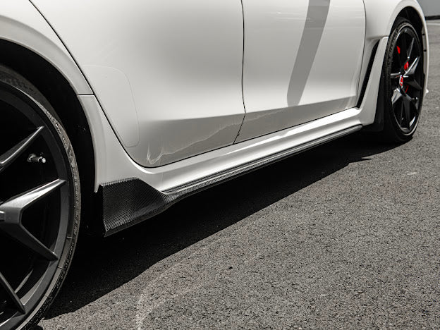 2022-UP HONDA CIVIC TYPE R | JDM STYLE CARBON FIBER SIDE SKIRTS ROCKER PANELS GROUND EFFECTS