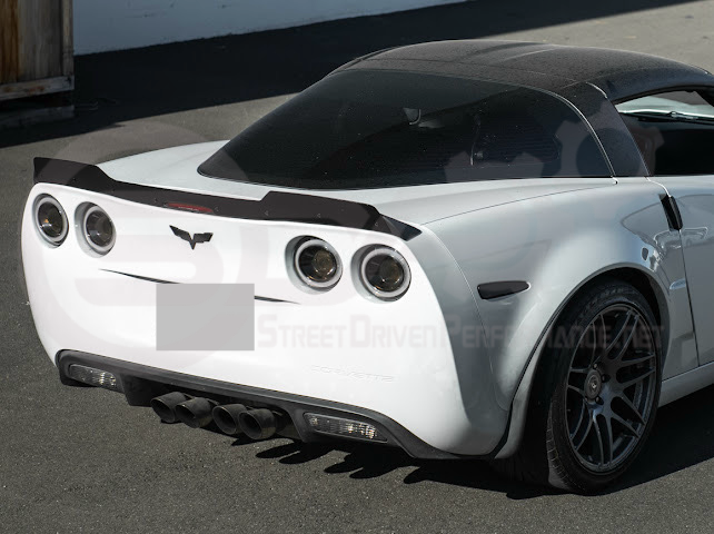 2005-2013 Corvette C6 | ZR1 Extended Style Rear Wing Wickerbill Spoiler (Matte or Gloss Black)
