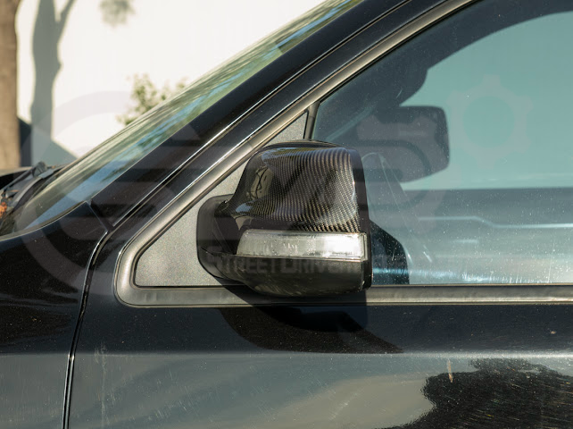 2019-UP RAM 1500 | FACTORY STYLE DRY CARBON FIBER TAPE ON SIDE MIRROR CAP COVERS PAIR