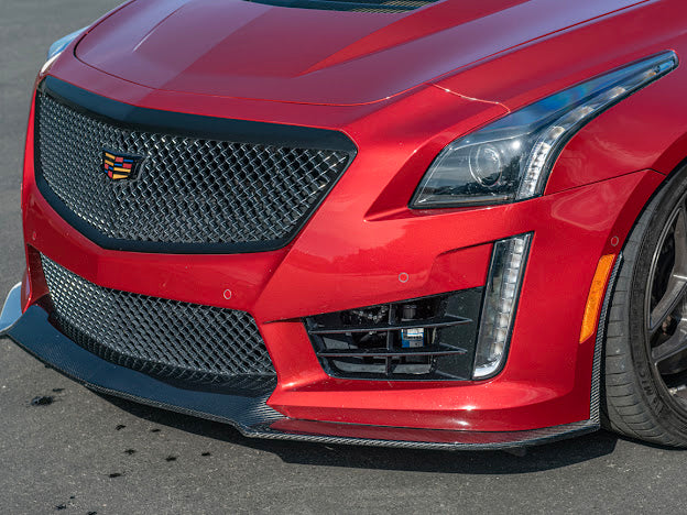 2016-2019 CADILLAC CTS-V3  | FRONT LIP SPLITTER GROUND EFFECTS AND WHEEL ARCHES - CARBON FIBER